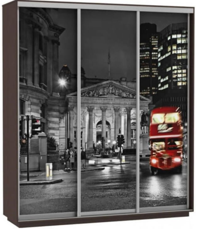 Фото Шкаф-купе Экспресс Трио Фото (1,8х0,6х2,2 - 3 двери) от производителя Мебельная компания Е1 в Донецке по цене 44 410 ₽