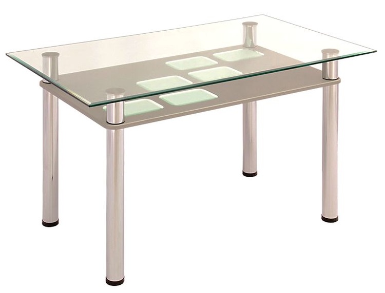 Фото Стол обеденный 3.0 с полкой мдф от производителя Мебель из стекла в Донецке по цене 12&nbsp;330 ₽