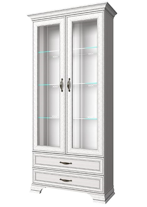 Фото Шкаф с витриной 2V2S Тиффани (Tiffany) от производителя Анрэкс в Донецке по цене 34 770 ₽