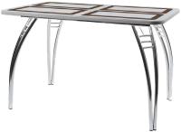 Фото stoly-obedennye-neraskladnye стол обеденный паук (полуовал)  производитель Кристалл