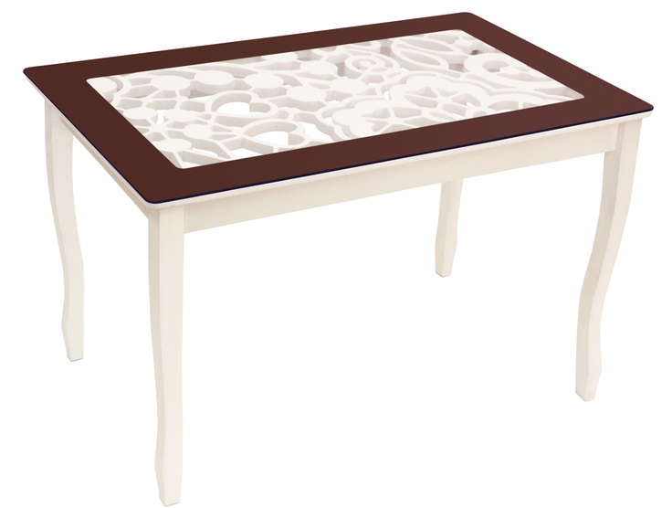 Фото Стол обеденный Стиль 2 Ажур III от производителя Мебель из стекла в Донецке по цене 13 770 ₽