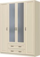 Шкаф Кантри ШР-4 (164) четырехдверный (белый, белый лак,(Браво-мебель)) в Донецке от производителя 