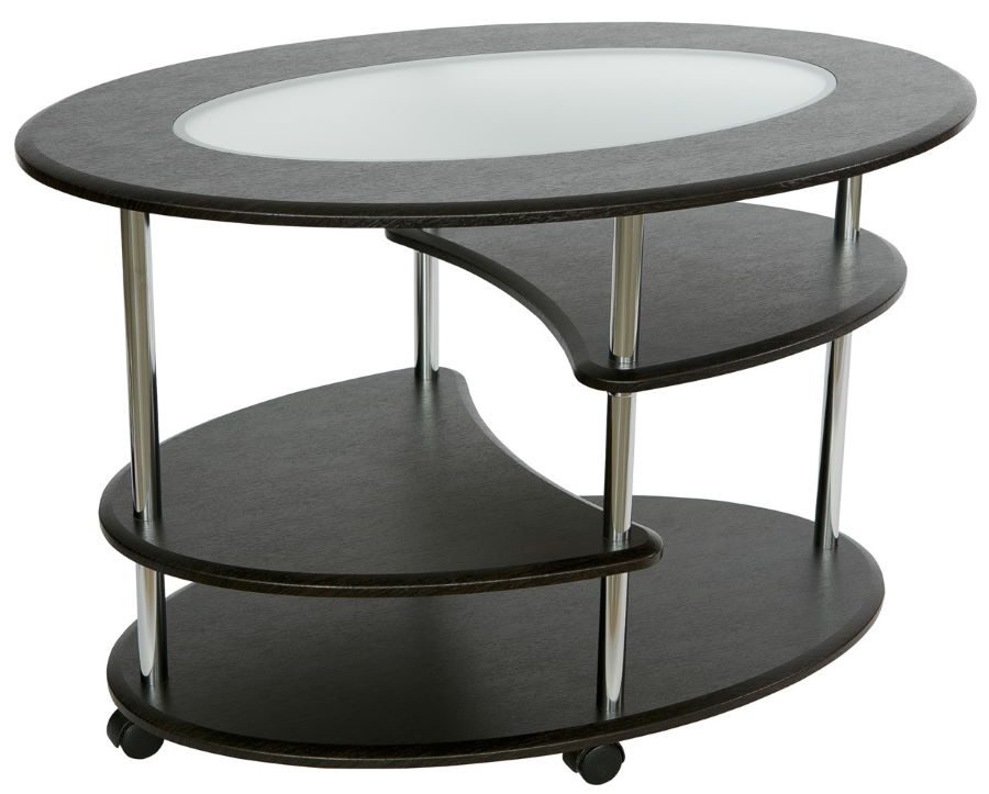 Фото Стол журнальный Эллипс (стекло) от производителя Калифорния в Донецке по цене 9&nbsp;060 ₽
