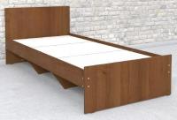 Кровать односпальная К-10 (СМ 80х200) комплектуется настилом ( 80х200 , ЛДСП , венге , без подъемного мех. , без ящиков , без матраса (Ромис) ) в Донецке от производителя 