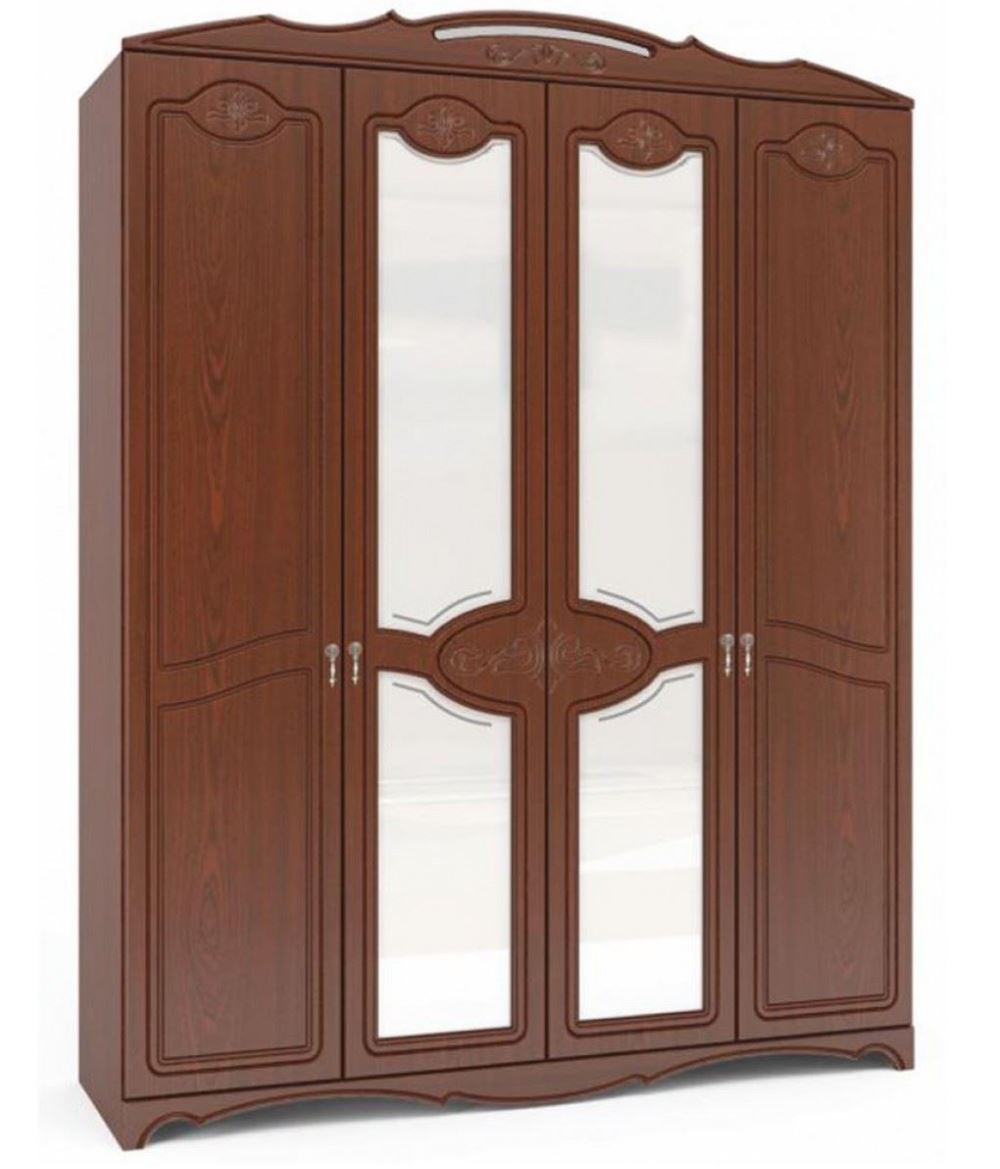 Фото Шкаф Лотос ШР-4 (178) четырехдверный от производителя Браво-мебель в Донецке по цене 35&nbsp;360 ₽