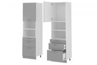 Кухня Бронкс пенал П-63 (белый, бетон,(Леко)) в Донецке от производителя 