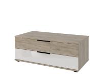 Тумба под ТВ Альянс 435.08 (дуб крафт, дуб крафт-белый глянец (StolLine) ) в Донецке от производителя 