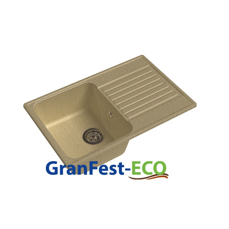 Фото Мойка Granfest eco-78 (ГР 740х480хh200) (шир.ящ.min 720) без сифона от производителя Granfest в Донецке по цене 3 650 ₽