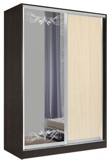 Фото Шкаф-купе Оскар 2.6 (1,5х0,6х2,3 - 2 двери) от производителя Мебель Маркет в Донецке по цене 46 800 ₽