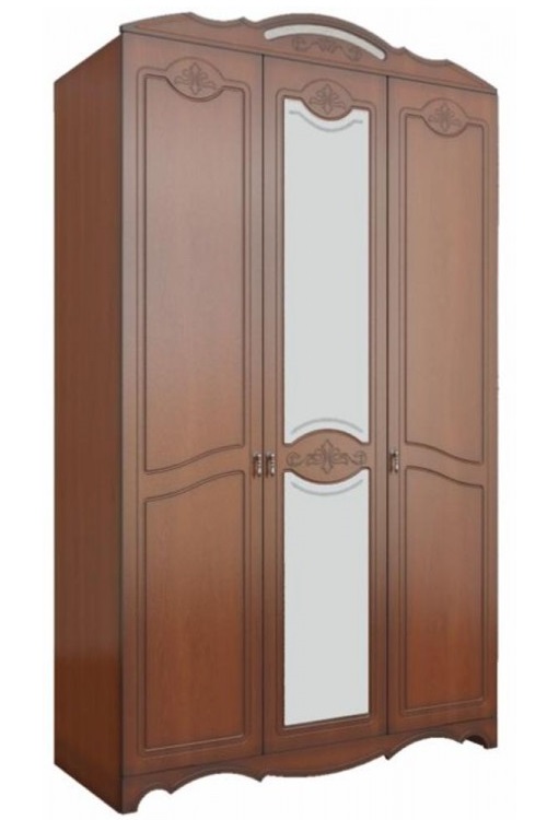 Фото Шкаф Лотос лакированный ШР-3 (133) трехдверный от производителя Браво-мебель в Донецке по цене 42&nbsp;390 ₽