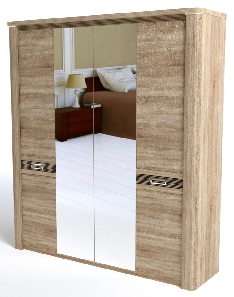 Фото Шкаф Магнолия (205) четырехдверный от производителя СБК в Донецке по цене 43 150 ₽