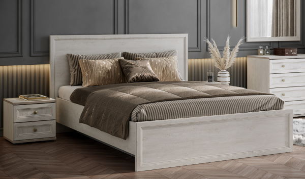 Фото Кровать двуспальная Александрия КР-101 (СМ 180х200) без основания от производителя SV-мебель в Донецке по цене 27 440 ₽