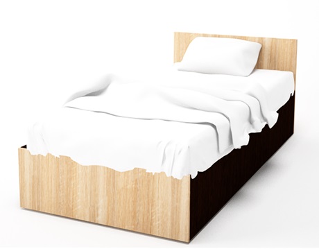 Фото Кровать односпальная Эдем-5 (СМ 90х200) комплектуется настилом от производителя SV-мебель в Донецке по цене 8 990 ₽