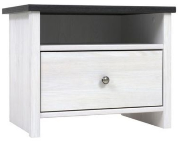 Фото Тумба прикроватная Порто KOM1S/50 от производителя Black Red White (БРВ) в Донецке по цене 5 960 ₽
