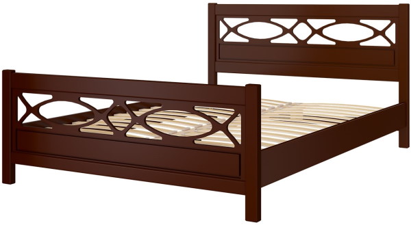 Фото Кровать двуспальная Лоренса (СМ 140х200) без основания с универсальными царгами от производителя Браво-мебель в Донецке по цене 18 430 ₽