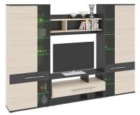 Фото gostinye-so-shkafom стенка сити тд-192.01 с полками производитель ТриЯ