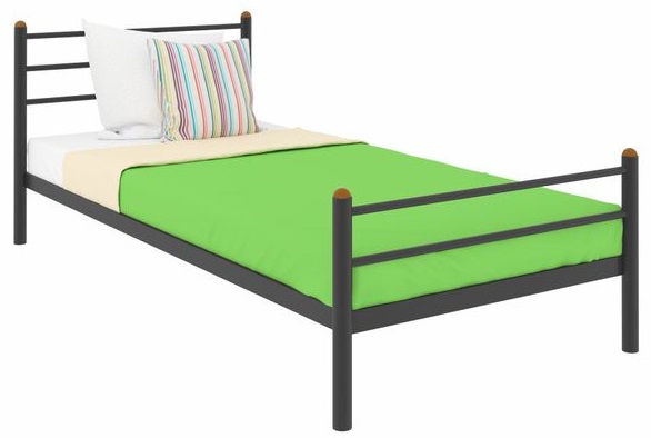 Фото Кровать односпальная Милана Plus (СМ 80х190) трубка металл от производителя Милсон в Донецке по цене 10 150 ₽