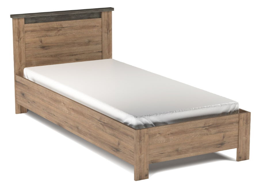 Фото Кровать односпальная Денвер (СМ 90х200) без основания от производителя СБК в Донецке по цене 10&nbsp;560 ₽