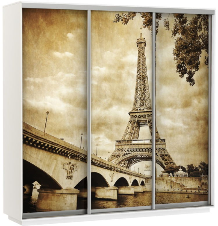 Фото Шкаф-купе Экспресс Трио Фото (2,1х0,6х2,4 - 3 двери) от производителя Мебельная компания Е1 в Донецке по цене 56&nbsp;220 ₽