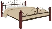 Кровать двуспальная Диана Lux Plus (СМ 140х200) трубка металл в интернет магазине Планета Комфорта Фото derevyannye-krovati кровать двуспальная диана lux plus (см 140х200) трубка металл производитель Милсон