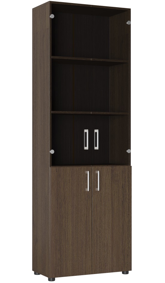 Фото Шкаф со стеклом Офис ОФ-303К от производителя Компасс в Донецке по цене 16 360 ₽