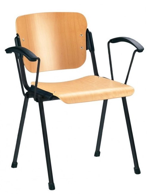 Фото Стул для посетителя Эра (Era) wood arm (крашенный) от производителя Новый стиль в Донецке по цене 4 490 ₽