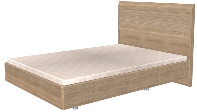 Фото Кровать двуспальная Мелисса КР-2802 (СМ 140х200) с ламельным основанием от производителя Лером в Донецке по цене 31 980 ₽