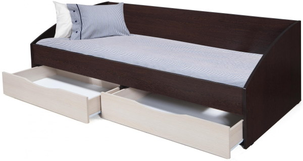 Фото Кровать односпальная Фея-3 (симметричная) (СМ 90х200) с основанием от производителя Олмеко в Донецке по цене 14 030 ₽