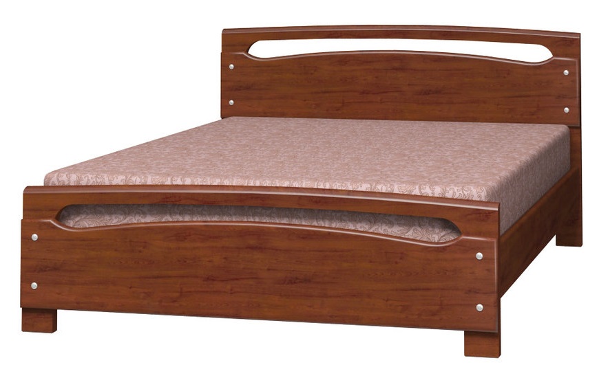Фото Кровать двуспальная Камелия-2 (СМ 140х200) без основания с универсальными царгами от производителя Браво-мебель в Донецке по цене 21&nbsp;830 ₽