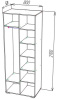 Фото Шкаф ШОН-13 (80) двухдверный от производителя Пирамида в Донецке по цене 9&nbsp;830 ₽