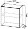 Фото Кухня Геометрия шкаф навесной ШГ600 (60) от производителя  в Донецке по цене 10&nbsp;930 ₽