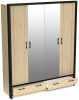 Фото Шкаф Бостон (180) четырехдверный (2 зеркала) от производителя СБК в Донецке по цене 34&nbsp;930 ₽