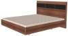 Кровать двуспальная Мелисса КР-2804 (СМ 180х200) с ламельным основанием ( 180х200 , ЛДСП/МДФ , слива валлис комбинированный , без подъемного мех. , без ящиков , без матраса (Лером) )