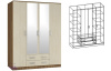 Фото Шкаф Светлана (168) четырехдверный от производителя Мебель Маркет в Донецке по цене 34&nbsp;440 ₽